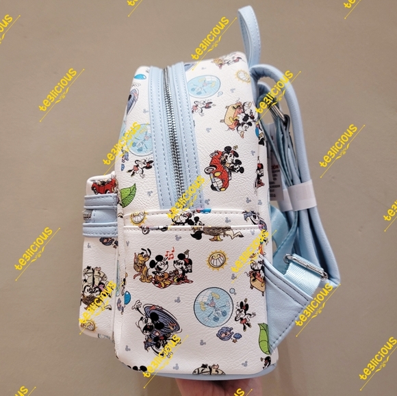 DISNEY LOUNGEFLY MICKEY MINNIE RUNAWAY RAILWAY BP - Picture 5 of 9